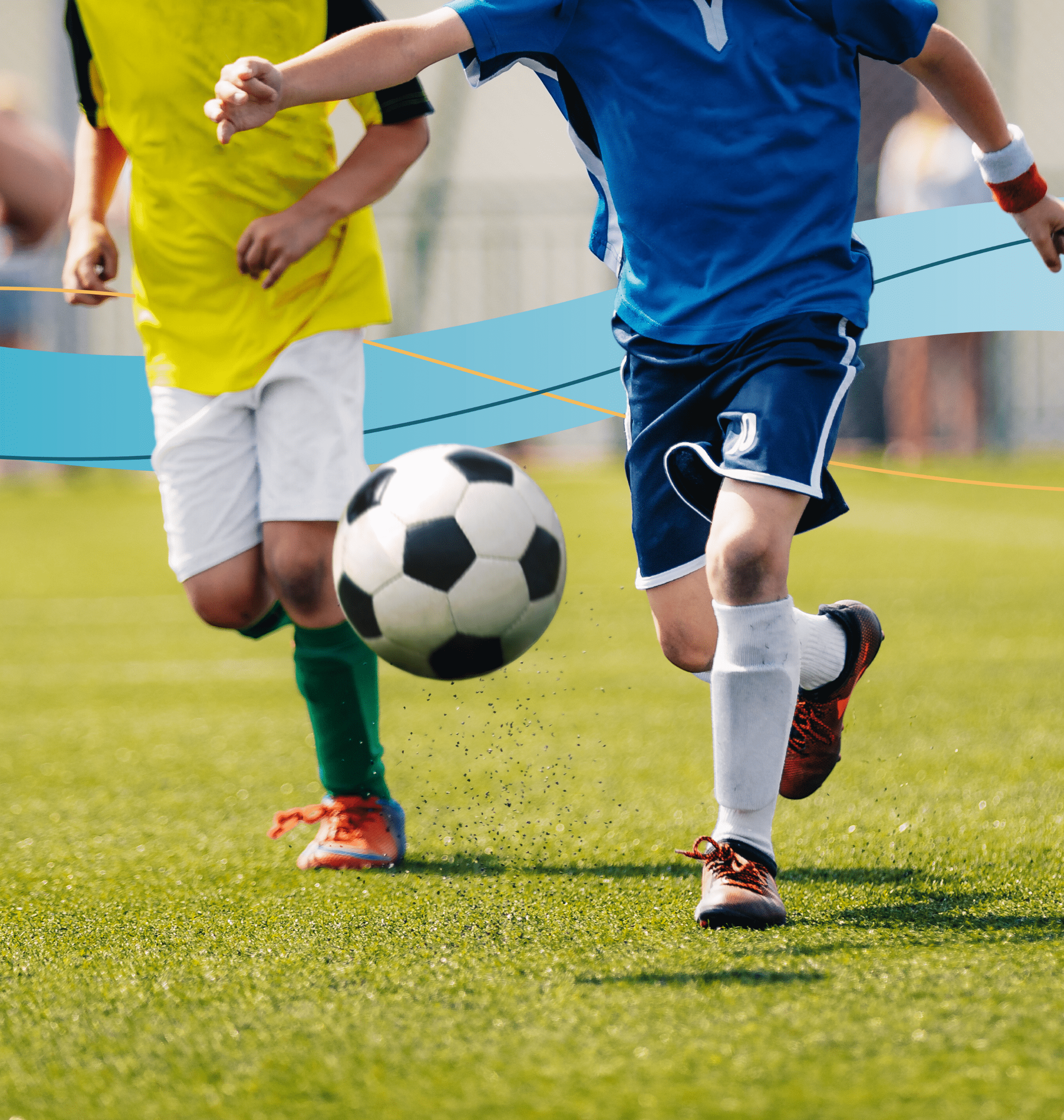 Kids playing soccer 