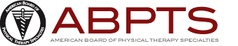 ABPTS, American board Physcal Therapy Specialties - Logo