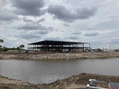 distant shot of the construction site of coastal orthopedics sr64-east