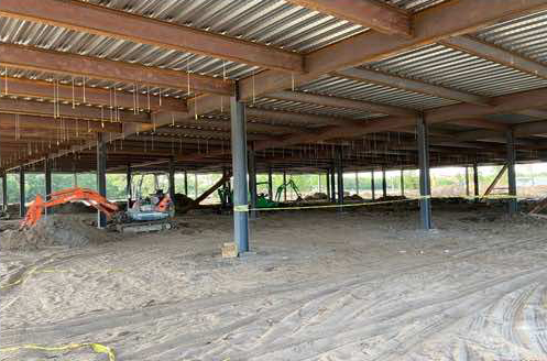 internal shot of the construction site of coastal orthopedics at sr64-east