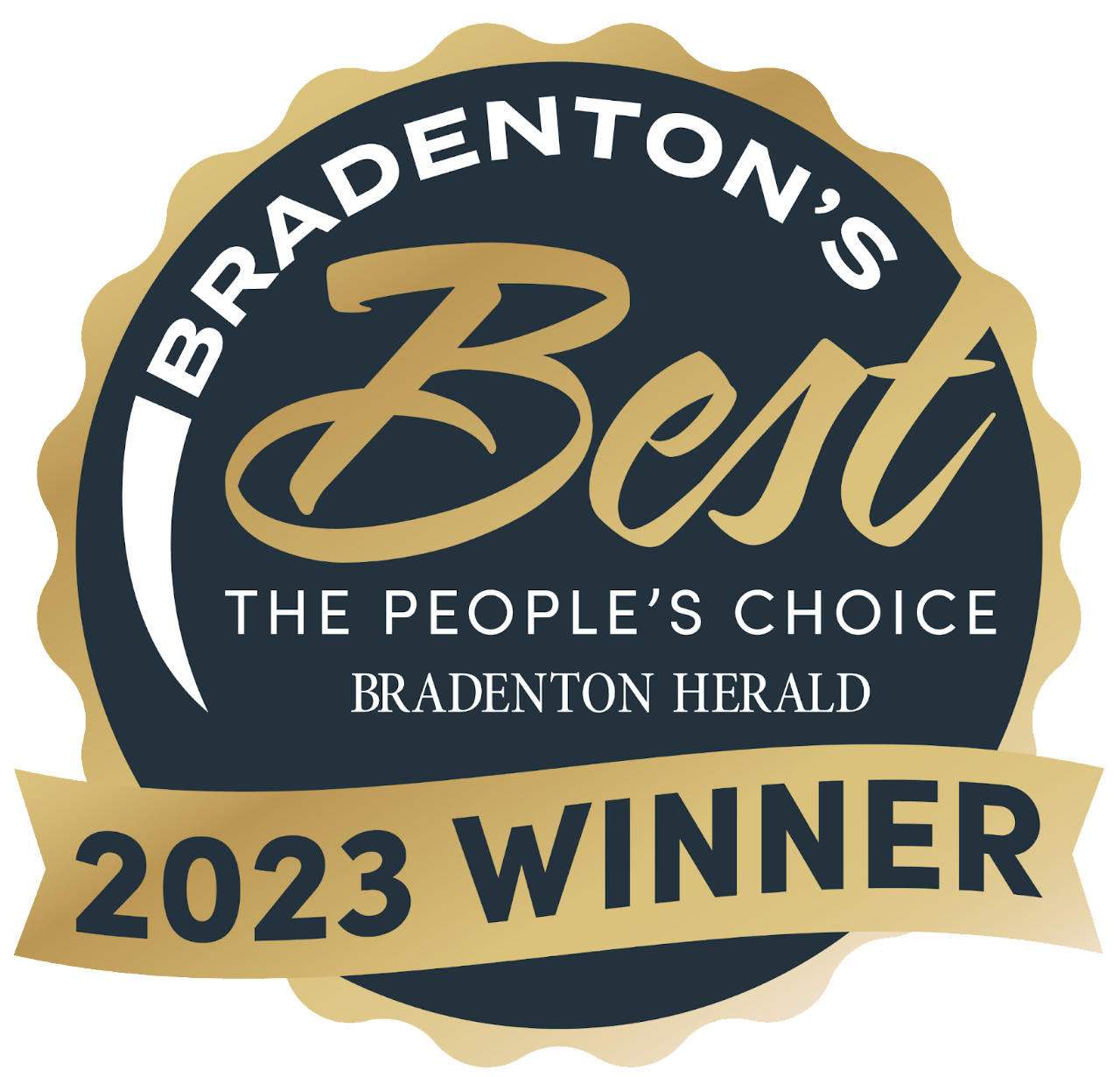 Bradenton's Best. The Peoples Choice, Bradenton Herald, 2023 Winner